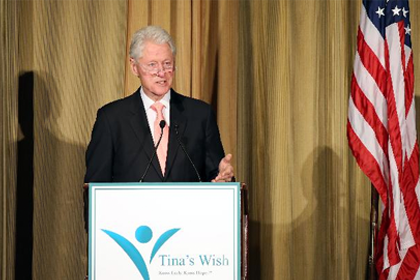 BILL CLINTON SPEAKS ABOUT SCIENCE AND CANCER RESEARCH AT CHARITY EVENT